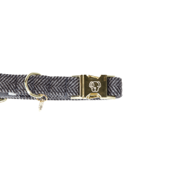 Coleira para cão Wool Kentucky Cinzento