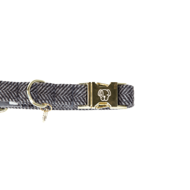 Coleira para cão Wool Kentucky Cinzento