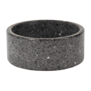 Tigela para cão em pedra Terrazzo Kentucky Preto Tigela para cão em pedra Terrazzo Kentucky Preto