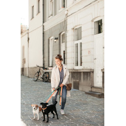 Trela para cão Jacquard Kentucky Laranja néon