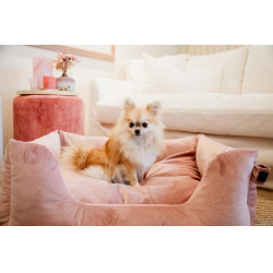 Cama para cão Velvet Kentucky Rosa velho