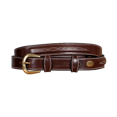 Cinto Com Pesponto Decorativo Dy'on Castanho