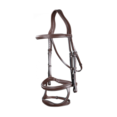 Bridão Duplo com Duas Cavestras Coleção US da Dy'on Castanho Bridão Duplo com Duas Cavestras Coleção US da Dy'on Castanho