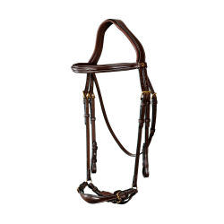 Bridão Muserola Alemã Ajustável D Collection by Dy'on Castanho