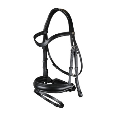 Bridão Noseband Combinado Largo Working By Dy'on Preto