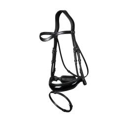 Caveção Muserola Combinada Larga Envernizada New English Collection by Dy'on Preto