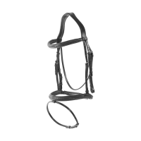 Bridon muserolle combinée tressé Dy'on Castanho Bridon muserolle combinée tressé Dy'on Castanho