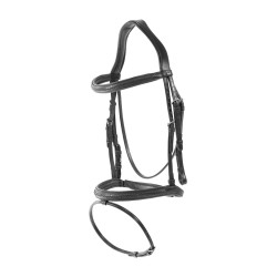 Bridon muserolle combinée tressé Dy'on Preto