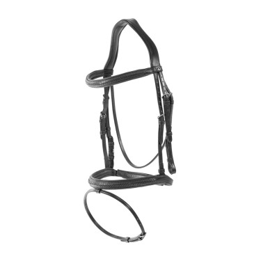 Bridon muserolle combinée tressé Dy'on Preto