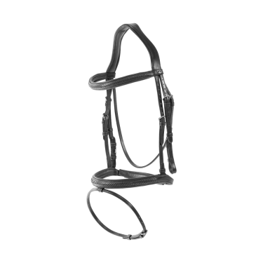 Bridon muserolle combinée tressé Dy'on Preto