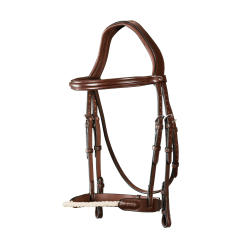 Bridon Muserolle Corde New English Collection by Dy'on Brun Bridon Muserolle Corde New English Collection by Dy'on Brun