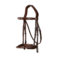Bridão Muserola Corda Revestida de Couro New English Collection by Dy'on Castanho