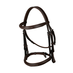 Bridão Muserola Francesa Coleção US da Dy'on Castanho