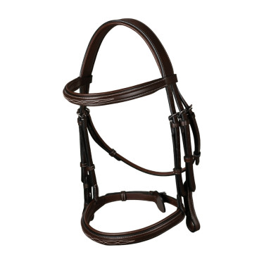 Bridão Muserola Francesa Coleção US da Dy'on Castanho