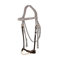 Muserola Alemã em Corda D Collection da Dy'on Castanho Muserola Alemã em Corda D Collection da Dy'on Castanho