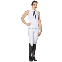 Polo Flags & Cup Cacimba sans manches Marine / blanc