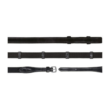 Rendas Tecido 5/8 Com 9 Travadores (Sem Stopper) Dy'on Preto Rendas Tecido 5/8 Com 9 Travadores (Sem Stopper) Dy'on Preto