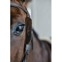 Montantes de focinheiras Focus com pesponto decorativo Dy'on Preto