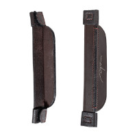 Montantes de focinheiras Focus com pesponto decorativo Dy'on Castanho