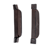 Montantes de focinheiras Focus com pesponto decorativo Dy'on Castanho