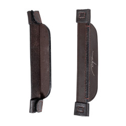 Montantes de focinheiras Focus com pesponto decorativo Dy'on Castanho