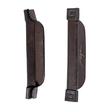 Montantes de focinheiras Focus com pesponto decorativo Dy'on Castanho