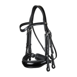 Bridão Muserola Larga Envernizada Working By Dy'on Preto