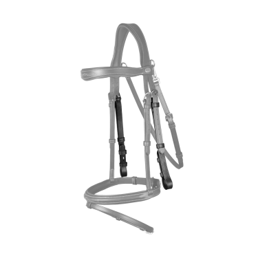 Montantes de embocadura com costura creme Working By Dy'on Preto