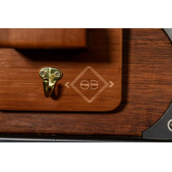 Suporte de cabeçada individual Grooming Deluxe by Kentucky Castanho