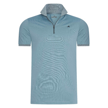 Polo Euro-Star Gino Chumbo preto Azul