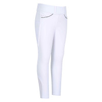 Legging de equitação Easy Rider Maxima FullGrip Infantil Branco