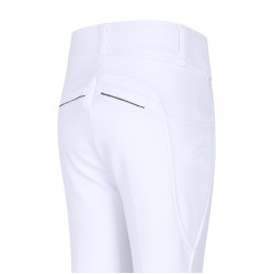 Legging de equitação Easy Rider Maxima FullGrip Infantil Branco