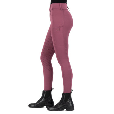 Legging de equitação Easy Rider Rihanna FullGrip Rosa de espinheiro