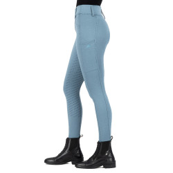 Legging de equitação Easy Rider Rihanna FullGrip Chumbo Azul