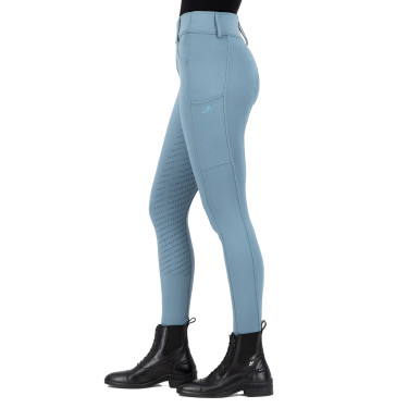Legging de equitação Easy Rider Rihanna FullGrip Chumbo Azul