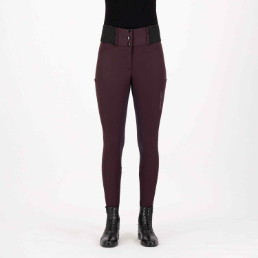 Legging de equitação Euro-Star Athletic leanline FullGrip Rosa negra Bordô Legging de equitação Euro-Star Athletic leanline FullGrip Rosa negra Bordô