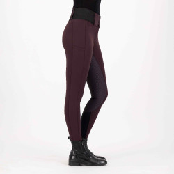 Legging de equitação Euro-Star Athletic leanline FullGrip Rosa negra Bordô Legging de equitação Euro-Star Athletic leanline FullGrip Rosa negra Bordô
