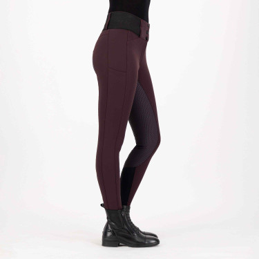 Legging de equitação Euro-Star Athletic leanline FullGrip Rosa negra Bordô Legging de equitação Euro-Star Athletic leanline FullGrip Rosa negra Bordô