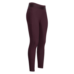 Legging de equitação Euro-Star Impress FullGrip Rosa negra Bord&amp;ocirc;