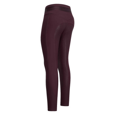 Legging de equitação Euro-Star Impress FullGrip Rosa negra Bord&amp;ocirc;