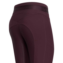 Legging de equitação Euro-Star Impress FullGrip Rosa negra Bord&amp;ocirc;