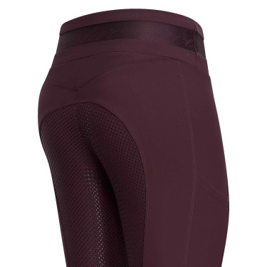 Legging de equitação Euro-Star Impress FullGrip Rosa negra Bord&amp;ocirc;
