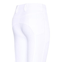 Calça de equitação Easy Rider Evita FullGrip infantil Branco Calça de equitação Easy Rider Evita FullGrip infantil Branco