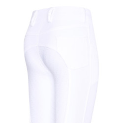 Calça de equitação Easy Rider Evita FullGrip infantil Branco