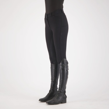 Calça de equitação Euro-Star Arista Fashion dia. FullGrip Preto