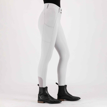 Calça de equitação Imperial Riding Bliss FullGrip Cristal Branco