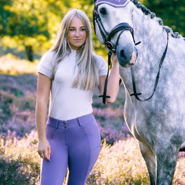 Calça de equitação Imperial Riding Bliss FullGrip Ametista Violeta Calça de equitação Imperial Riding Bliss FullGrip Ametista Violeta