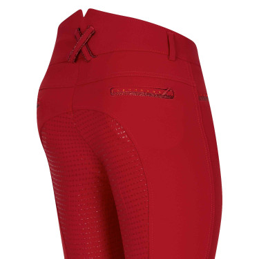 Calça de equitação Imperial Riding El Capone cintura alta FullGrip Vermelho tango