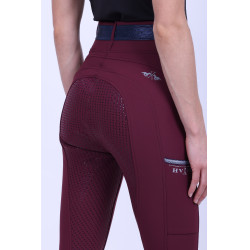Legging de equitação HV Polo Clarissa FullGrip Baía negra Bord&amp;amp;amp;ocirc;