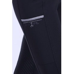Legging de equitação HV Polo Clarissa FullGrip Preto